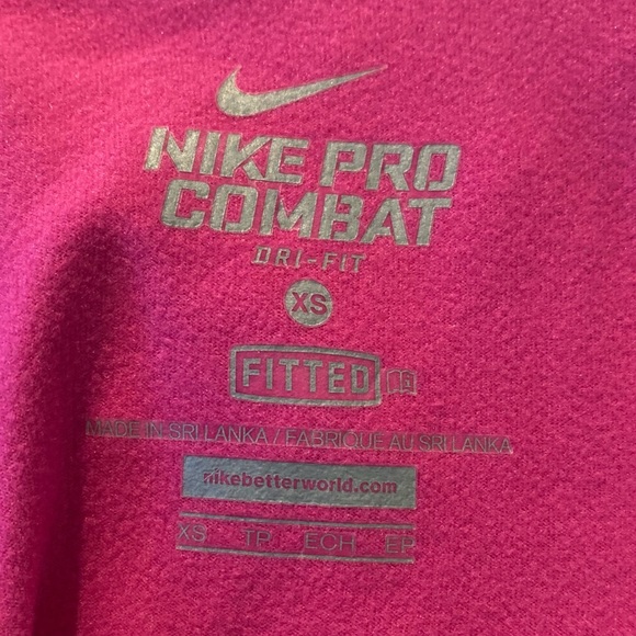 Nike Women’s Running Pullover 1/4 Zip Dri-Fit Combat Pro Pink Size XS - Picture 8 of 9